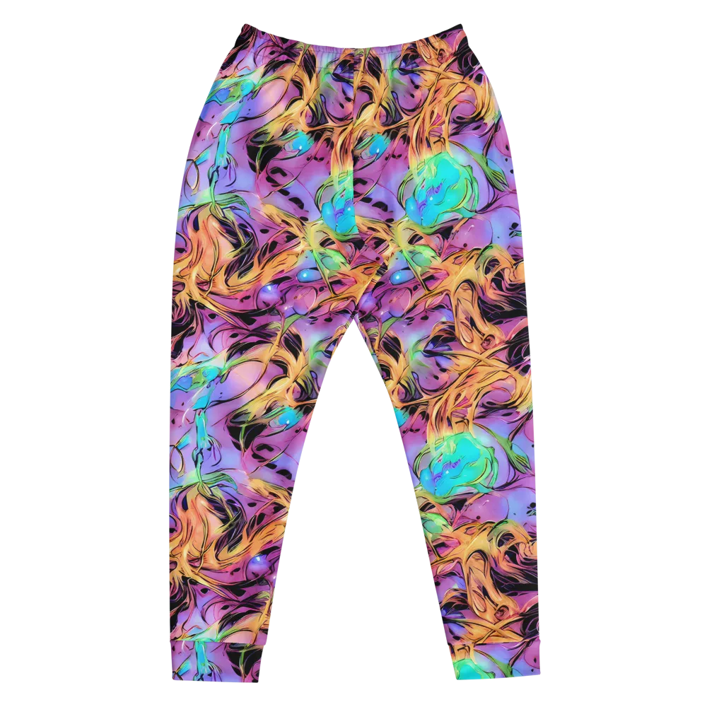 Neon Marigold on Men's Joggers — Front