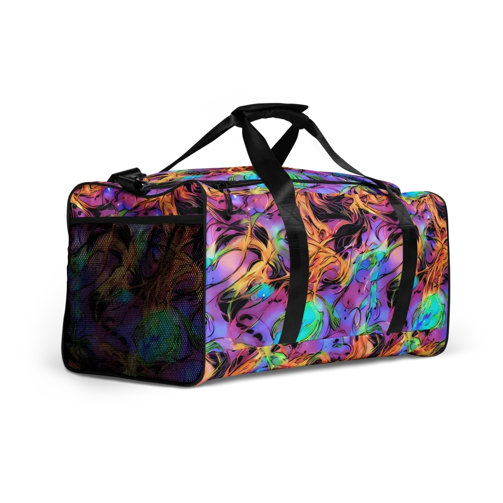 Neon Marigold on Duffle Bag — Right Front