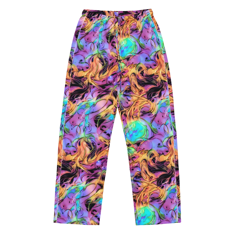 Neon Marigold on Women's Pajama Pants — Front