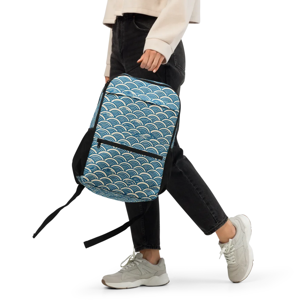 Midnight Wavecrest on Utility Backpack — Front