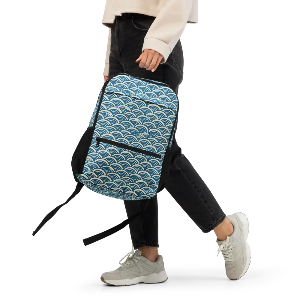 Midnight Wavecrest on Utility Backpack — Front