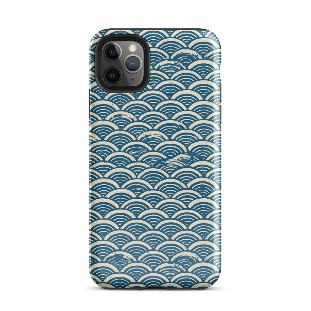 Midnight Wavecrest on Tough Case for iPhone® — Front
