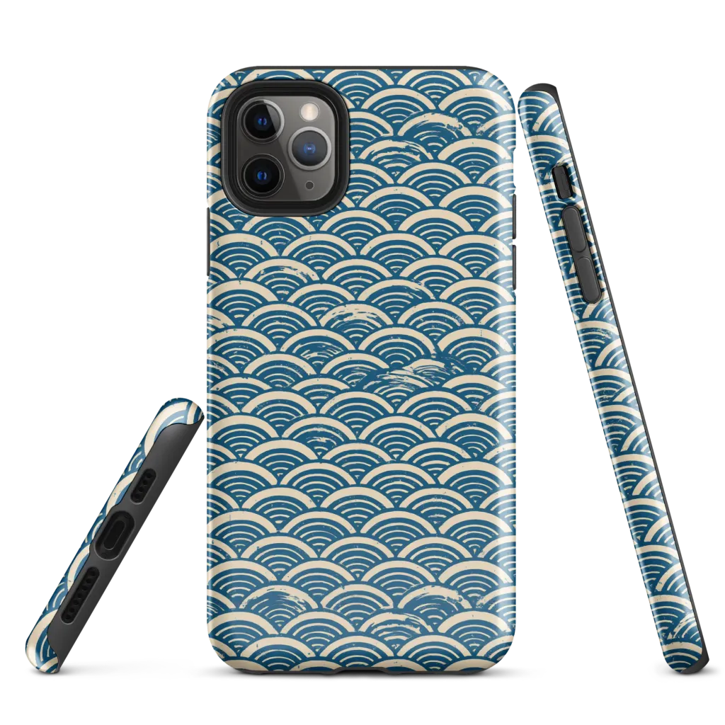Midnight Wavecrest on Tough Case for iPhone® — Front
