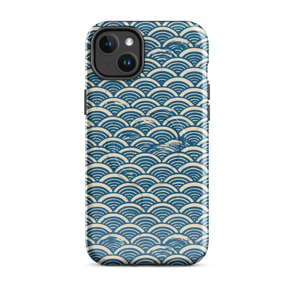 Midnight Wavecrest on MagSafe Tough Case for iPhone® — Front
