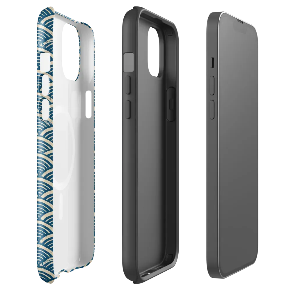 Midnight Wavecrest on MagSafe Tough Case for iPhone® — Front