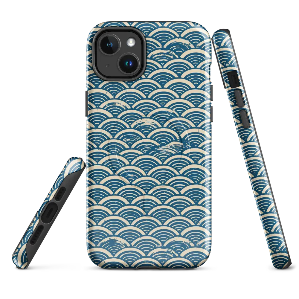 Midnight Wavecrest on MagSafe Tough Case for iPhone® — Front