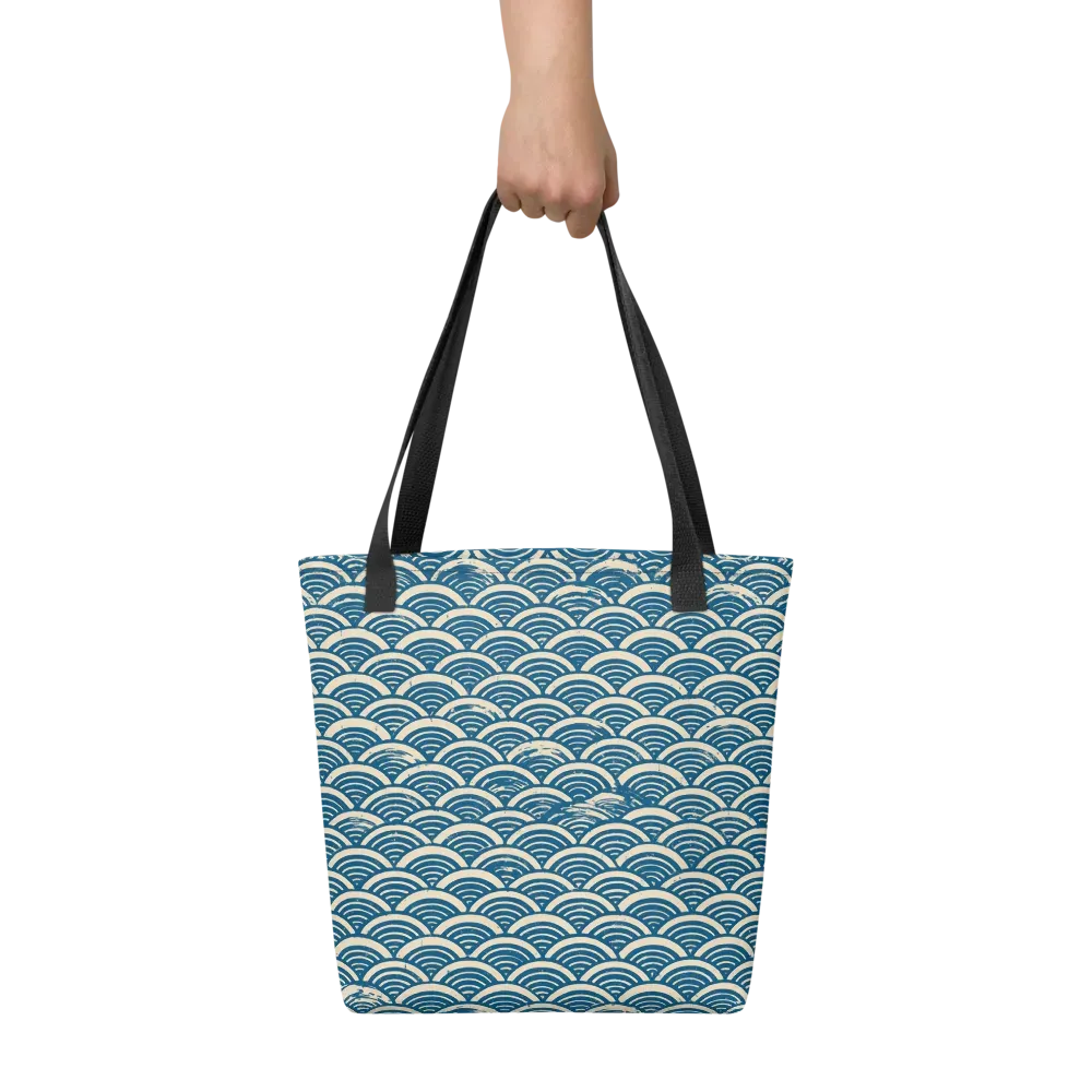 Midnight Wavecrest on Tote Bag — Front