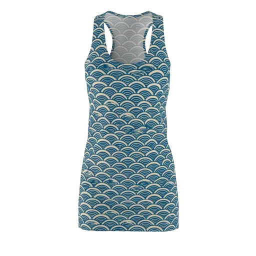 Midnight Wavecrest on a Racerback Dress