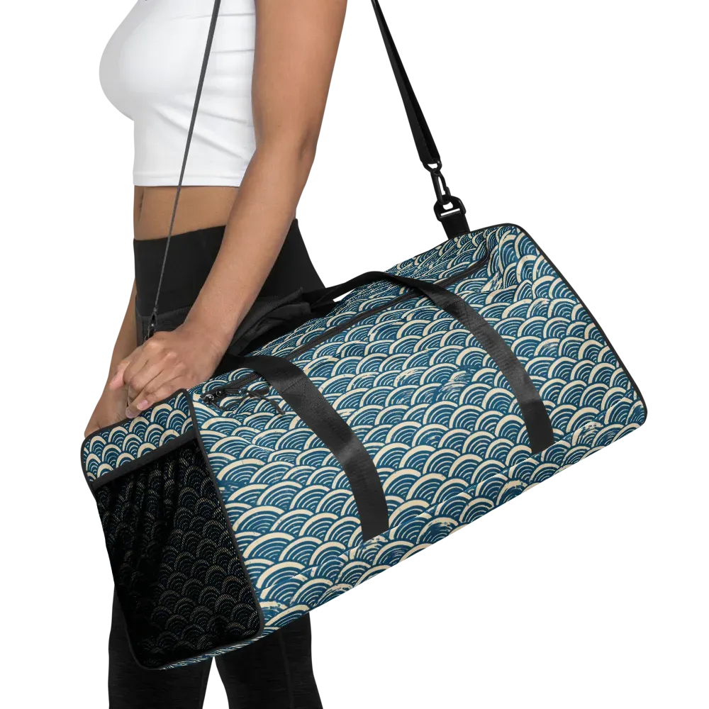 Midnight Wavecrest on Duffle Bag — Front