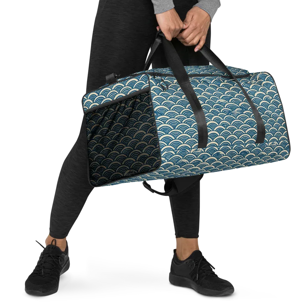 Midnight Wavecrest on Duffle Bag — Right Front