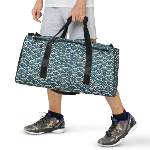 Midnight Wavecrest on a Duffle Bag