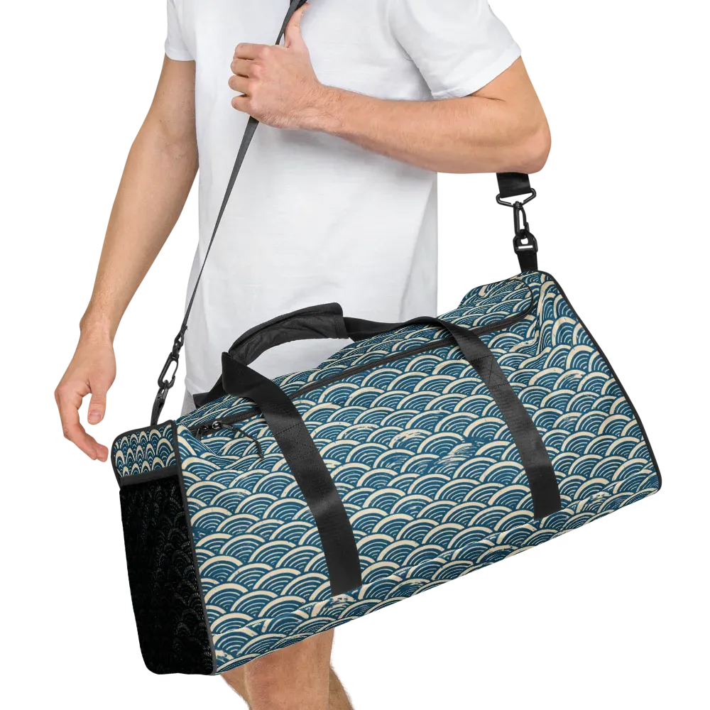 Midnight Wavecrest on Duffle Bag — Right Front