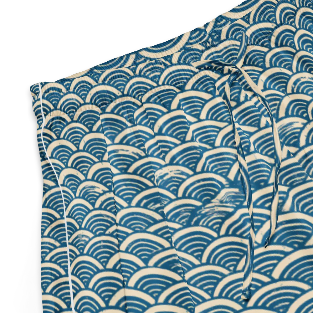 Midnight Wavecrest on Women's Pajama Shorts — Product details