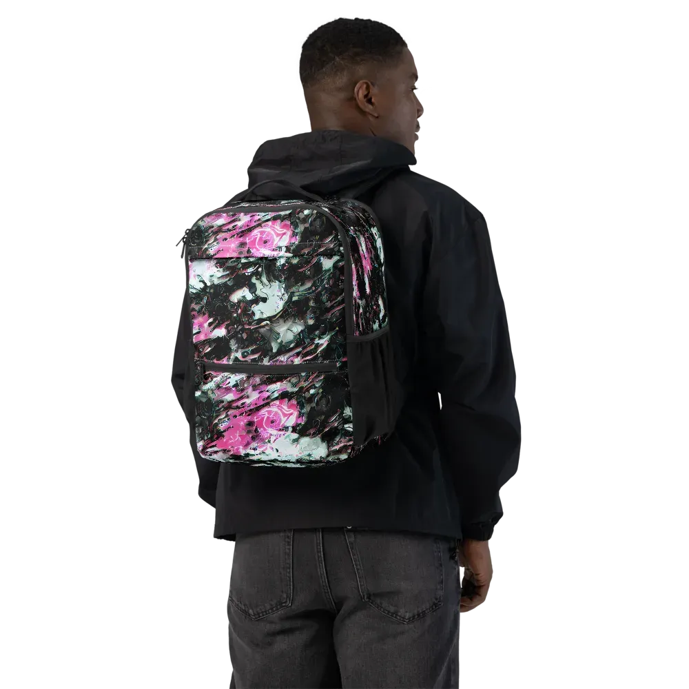 Neon Blackwater on Utility Backpack — Back