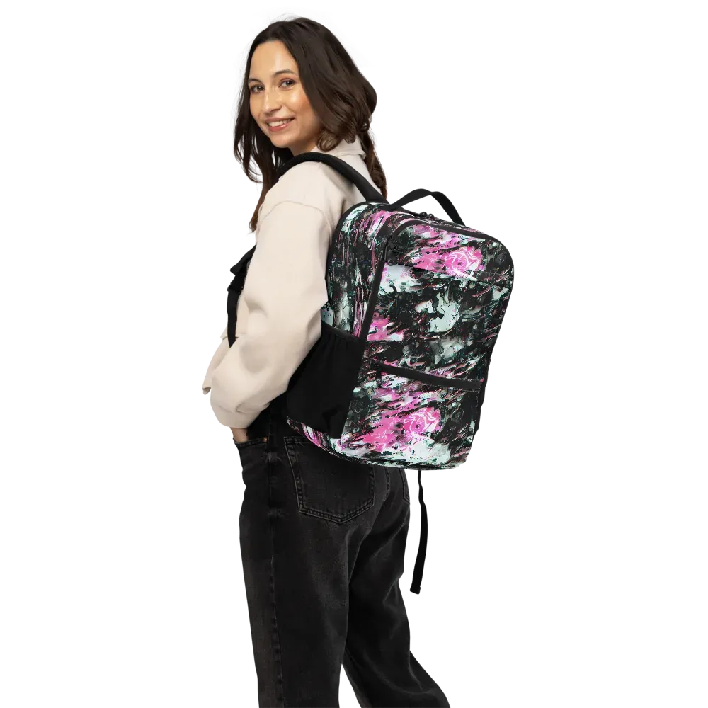 Neon Blackwater on Utility Backpack — Back