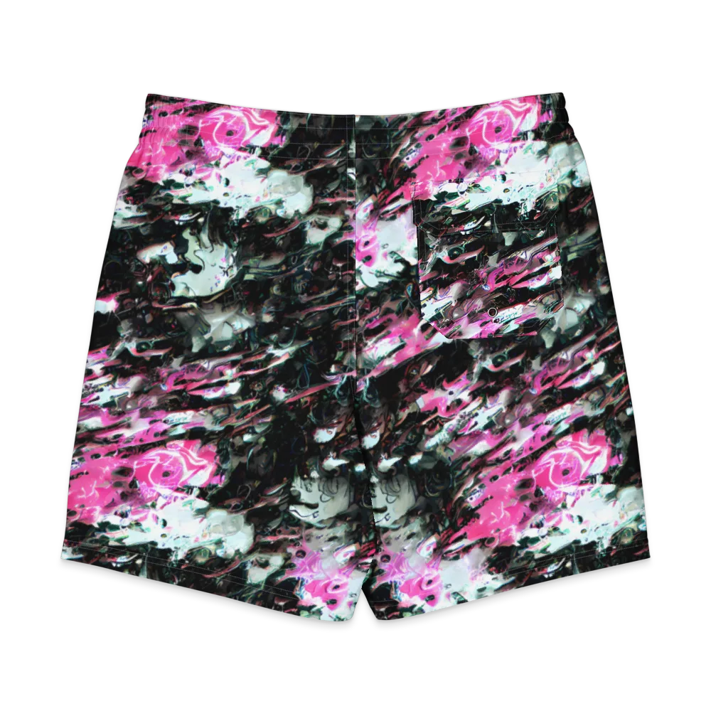 Neon Blackwater on Men's Board Shorts — Back