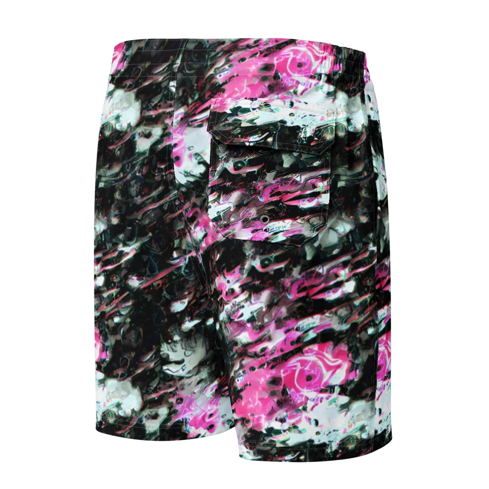 Neon Blackwater on Men's Board Shorts — Back
