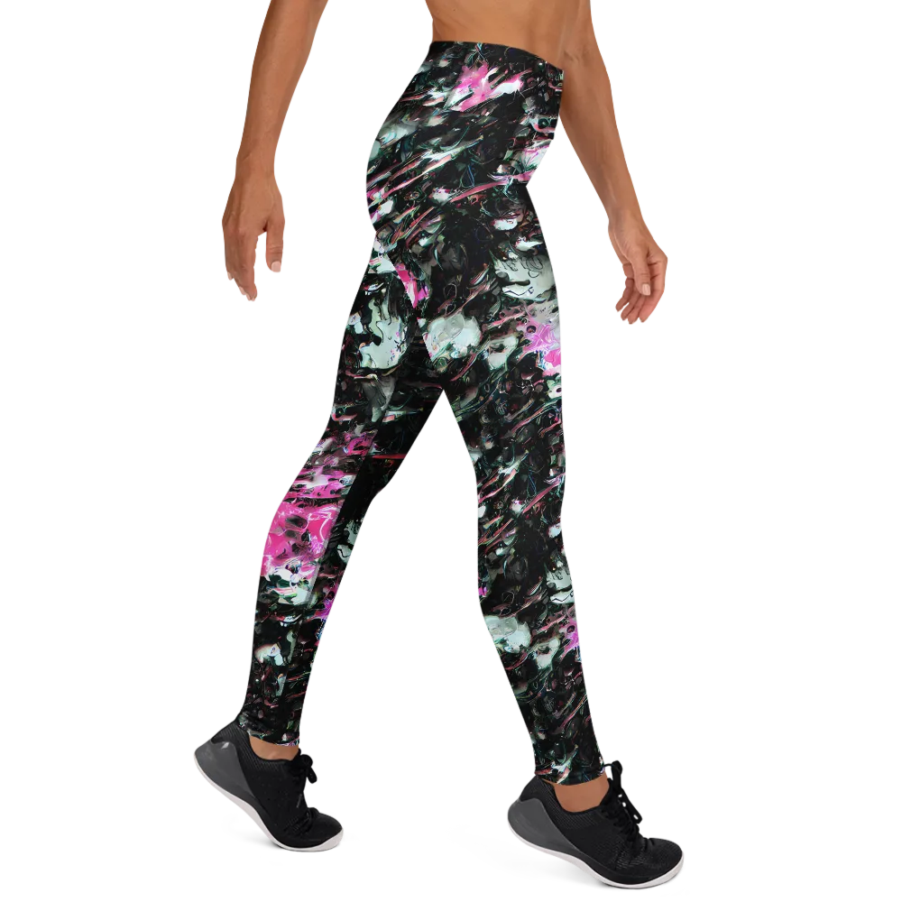 Neon Blackwater on Yoga Leggings — Right