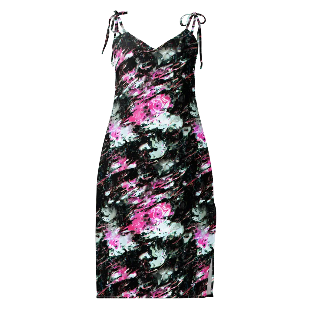 Neon Blackwater on Slip Dress — Front