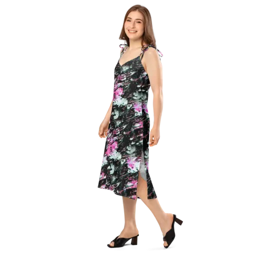 Neon Blackwater on a Slip Dress