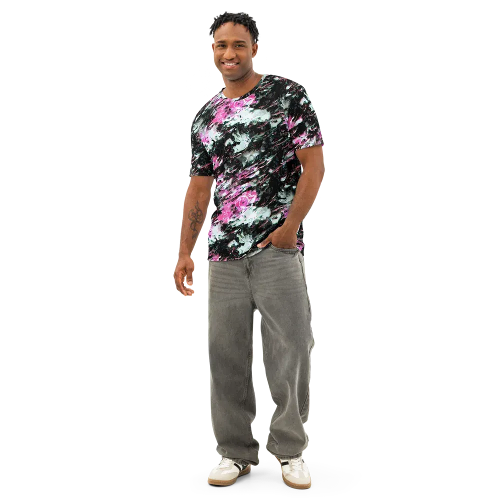 Neon Blackwater on Men's Cotton Crew Neck T-Shirt — Front