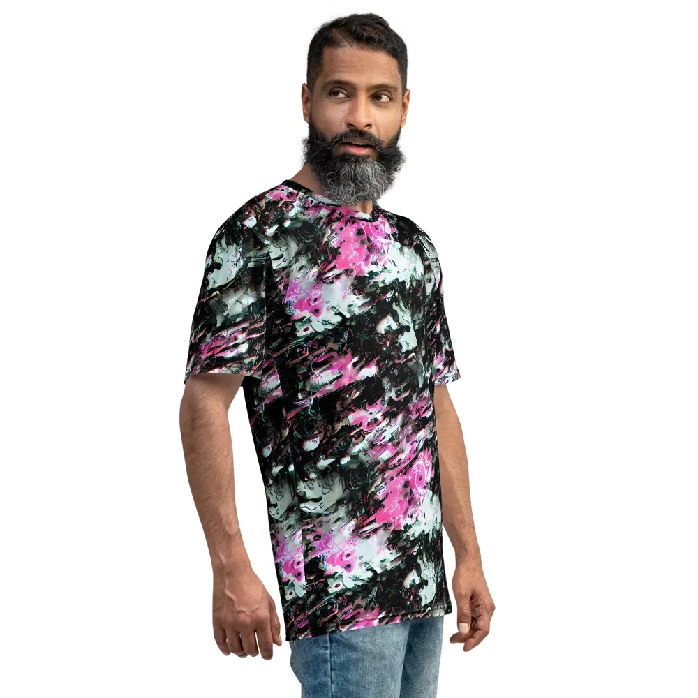 Neon Blackwater on Men's Crew Neck T-Shirt — Right