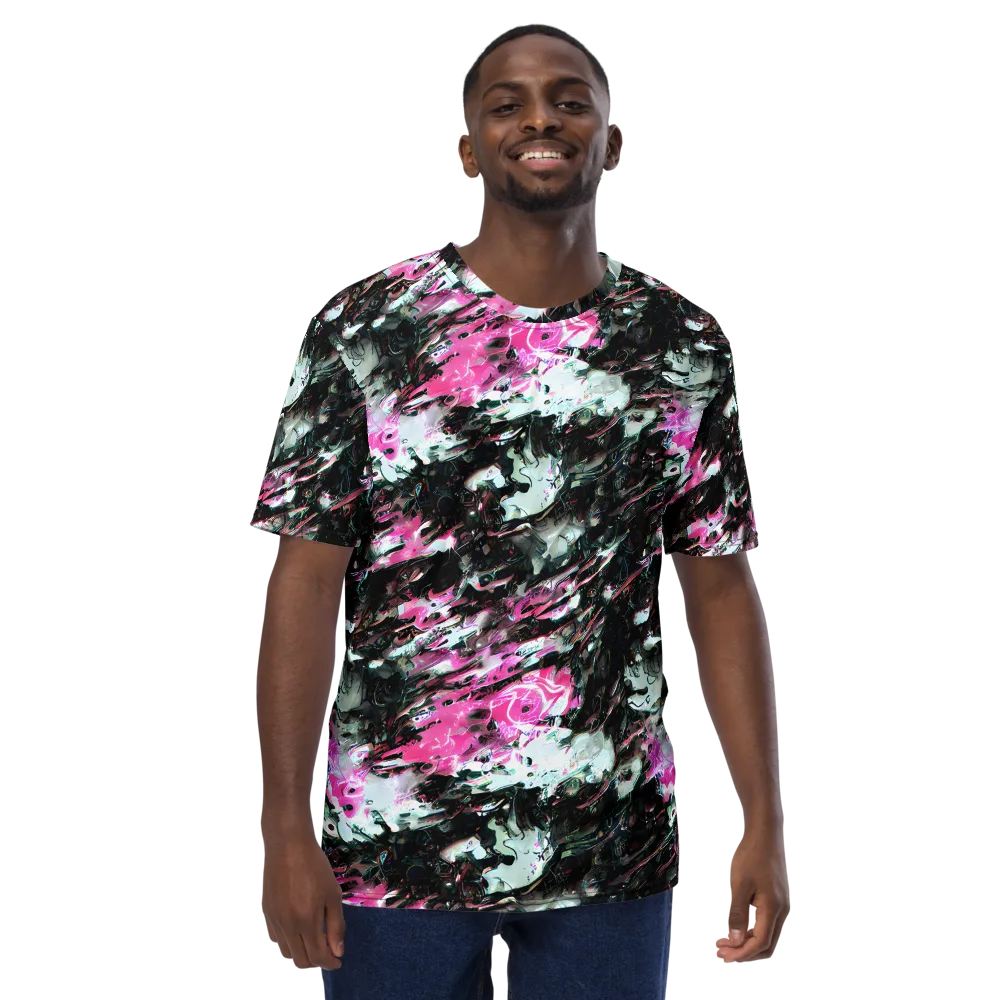 Neon Blackwater on Men's Crew Neck T-Shirt — Front