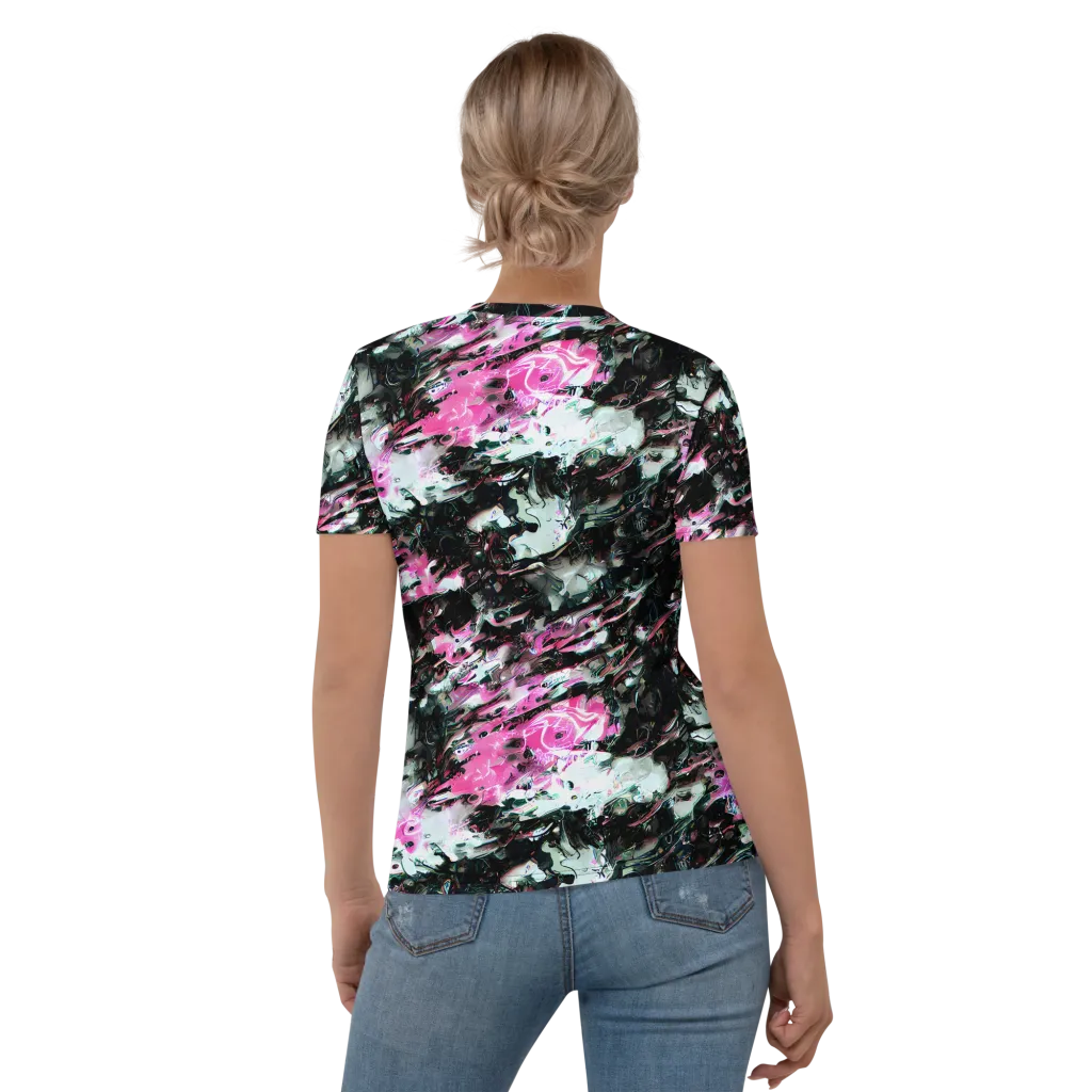 Neon Blackwater on Women's Crew Neck T-Shirt — Back