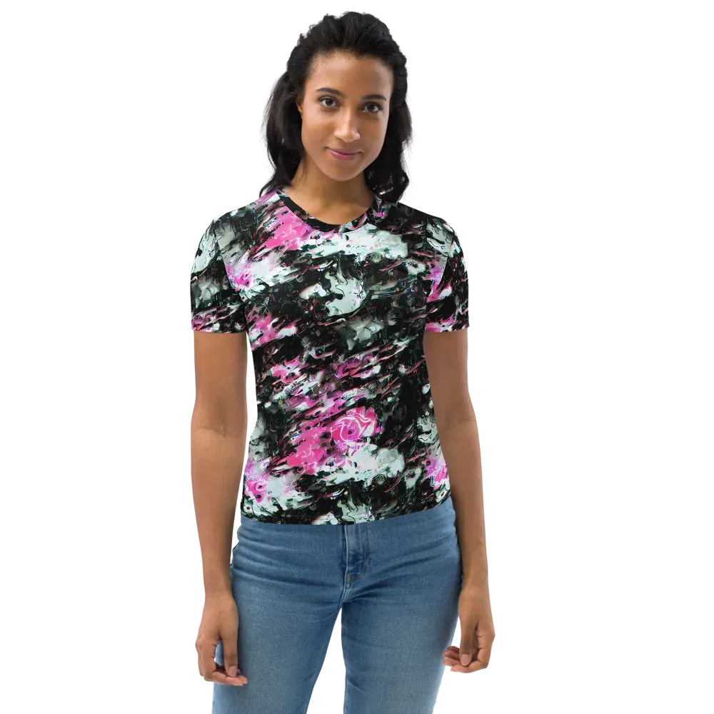 Neon Blackwater on Women's Crew Neck T-Shirt — Front