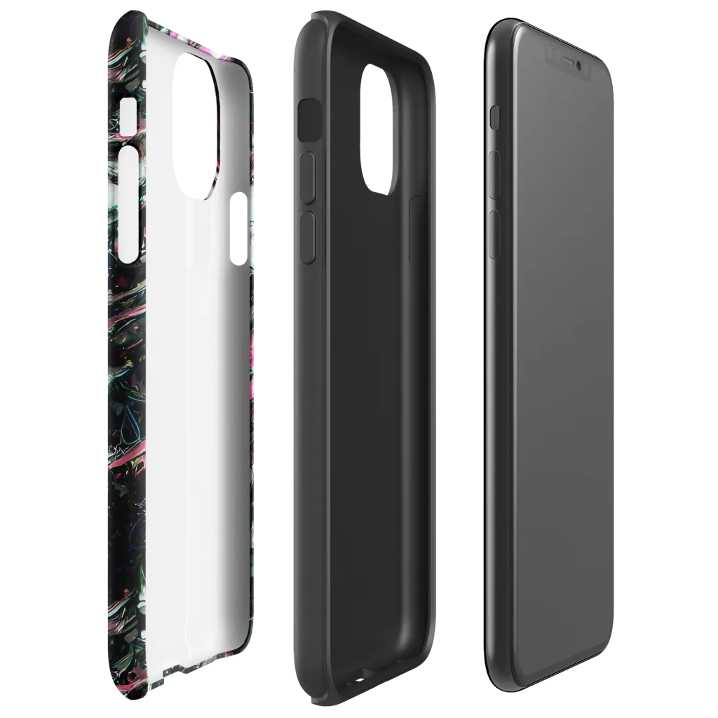 Neon Blackwater on Tough Case for iPhone® — Right