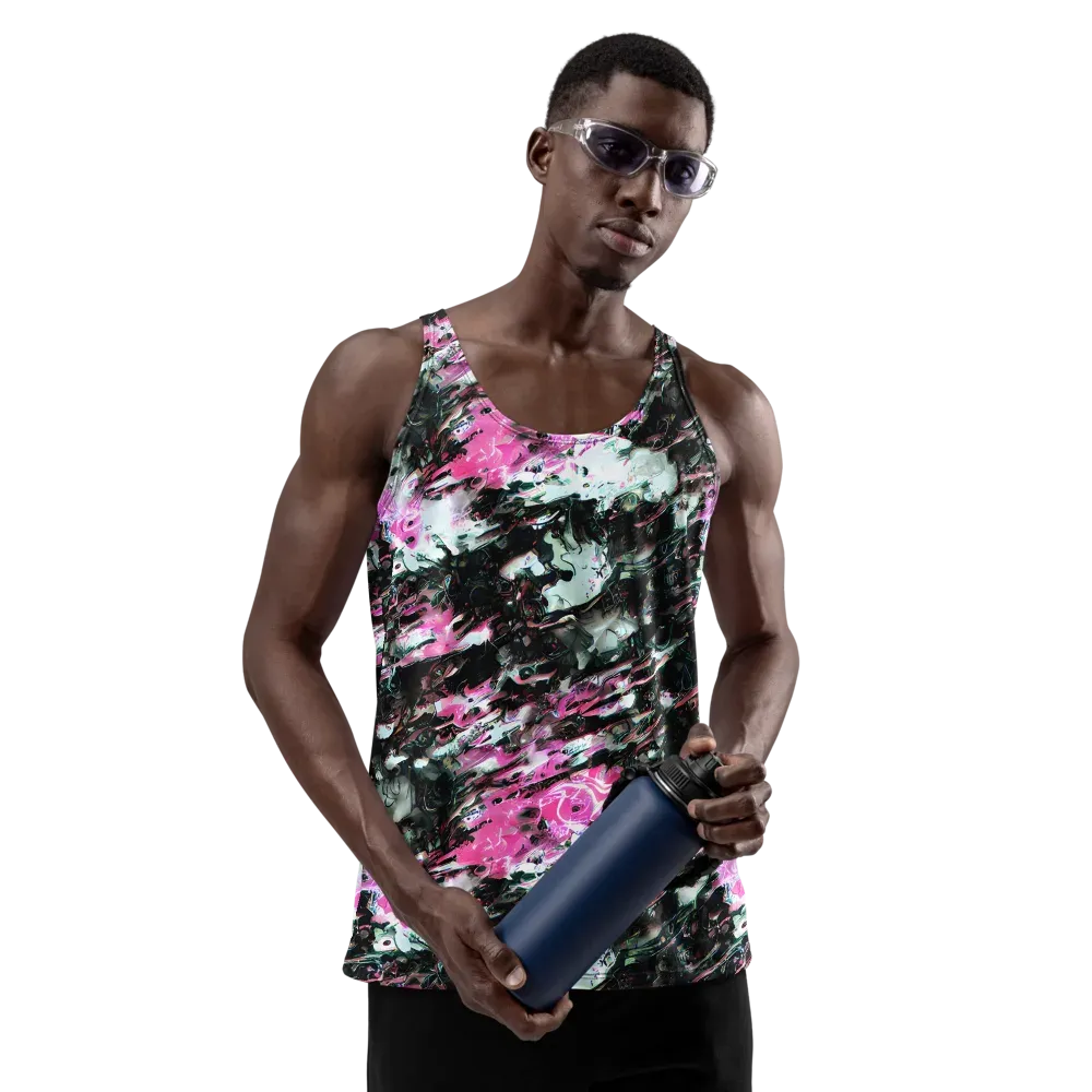 Neon Blackwater on Men's Tank Top — Front