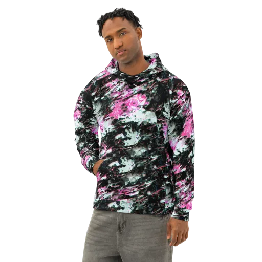 Neon Blackwater on a Cotton Hoodie