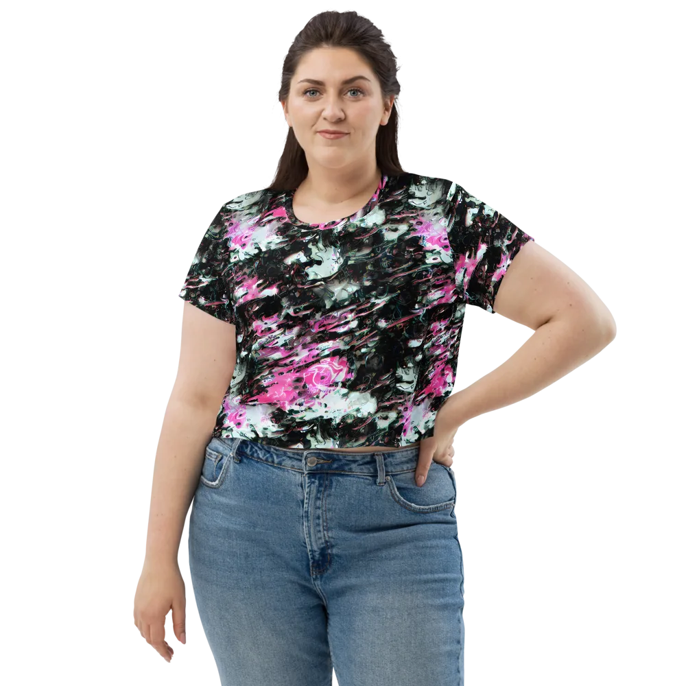 Neon Blackwater on Crop Tee — Front