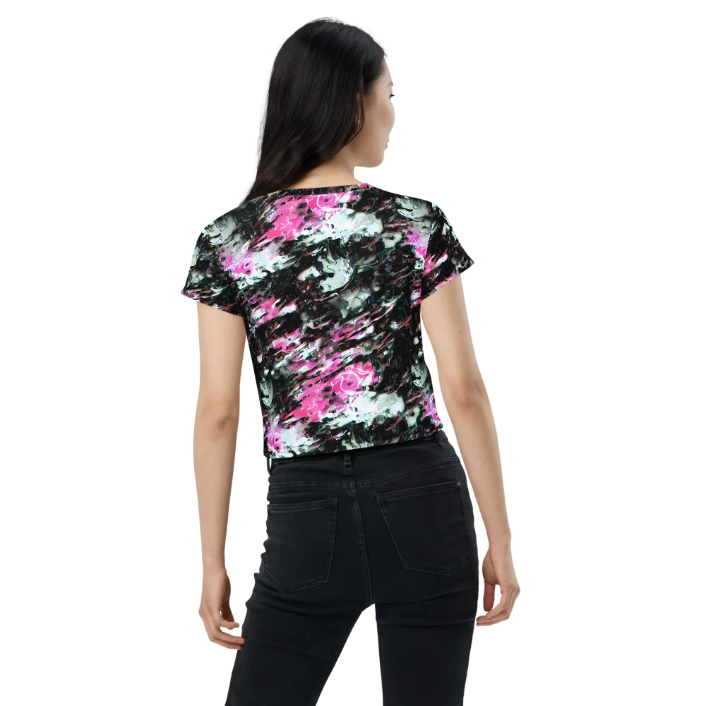Neon Blackwater on Crop Tee — Back