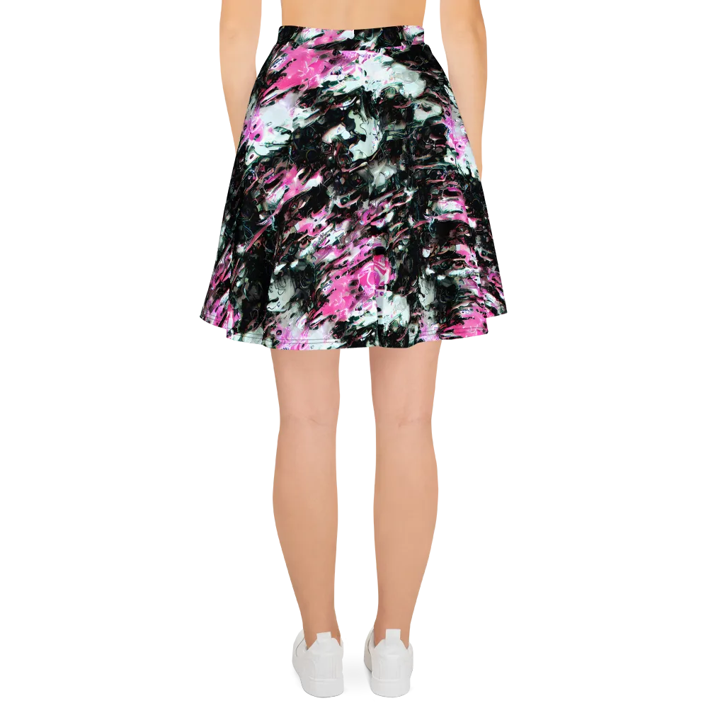 Neon Blackwater on Skater Skirt — Back
