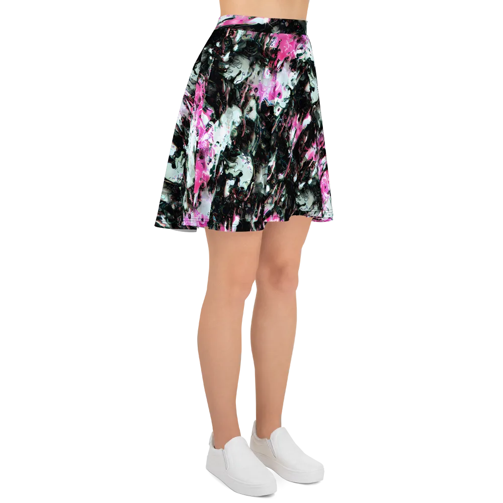 Neon Blackwater on Skater Skirt — Right