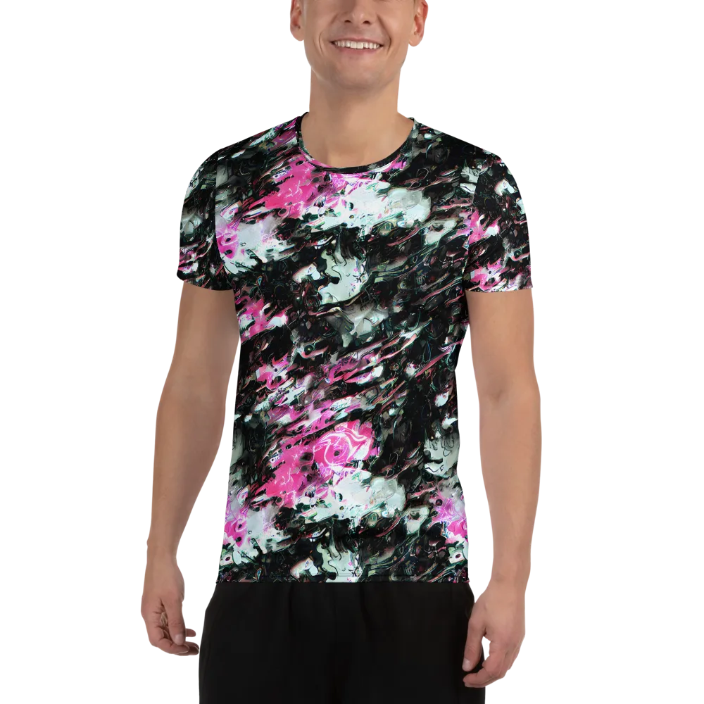 Neon Blackwater on Men's Athletic T-Shirt — Front