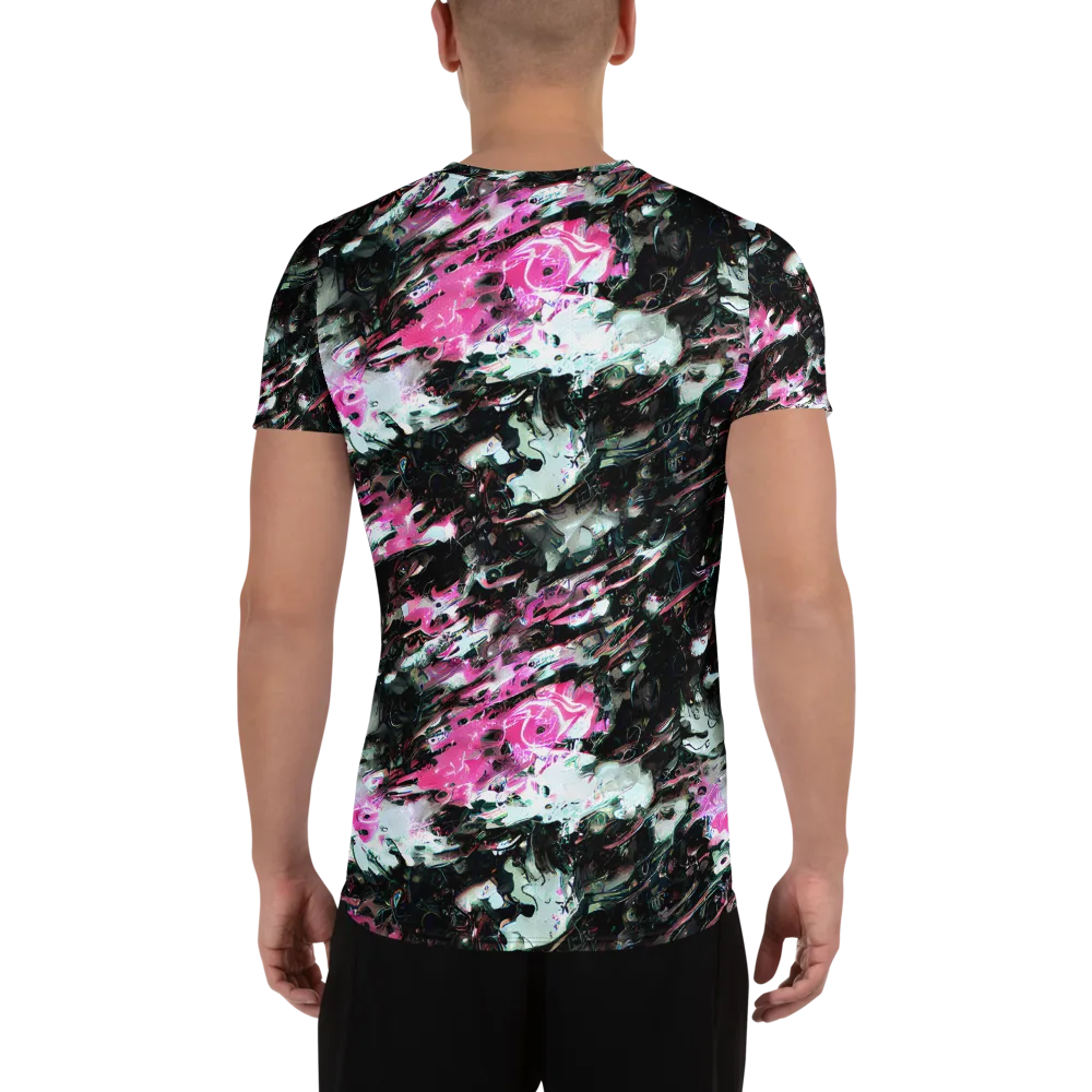 Neon Blackwater on Men's Athletic T-Shirt — Back