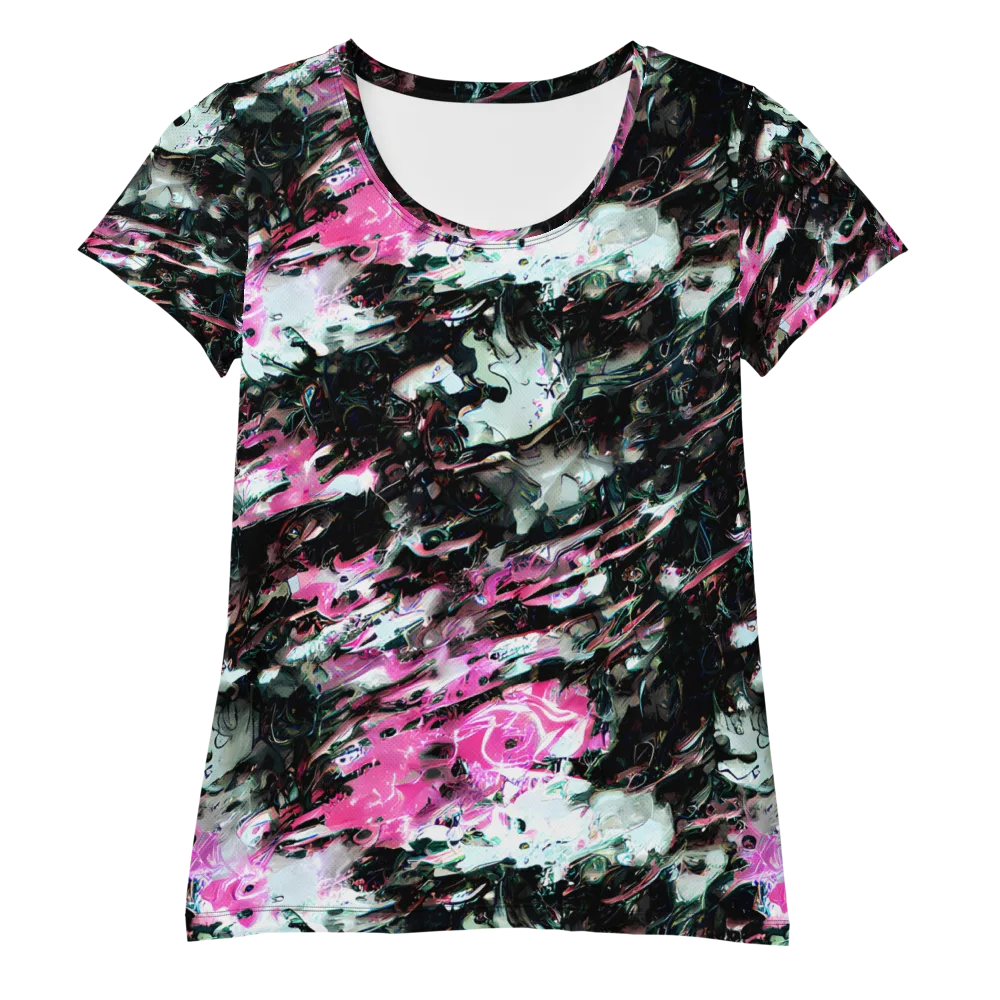 Neon Blackwater on Women's Athletic T-Shirt — Front