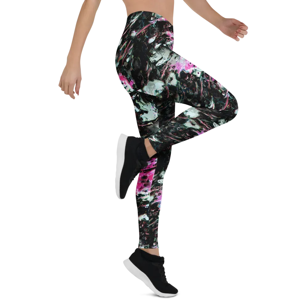 Neon Blackwater on Leggings — Right