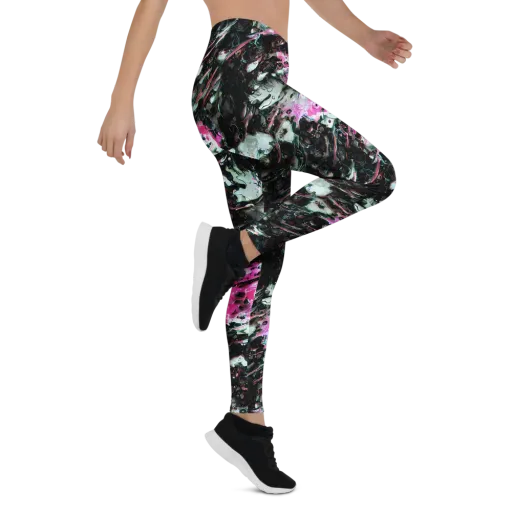 Neon Blackwater on a Leggings