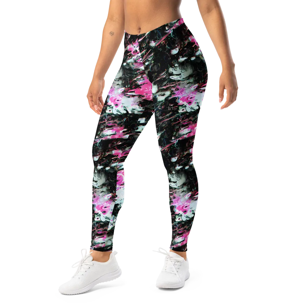 Neon Blackwater on Leggings — Left Front