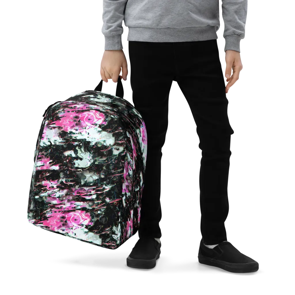 Neon Blackwater on Minimalist Backpack — Zoomed-in