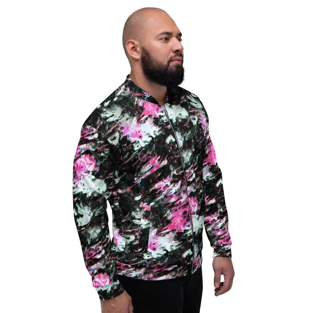 Neon Blackwater on Bomber Jacket — Right