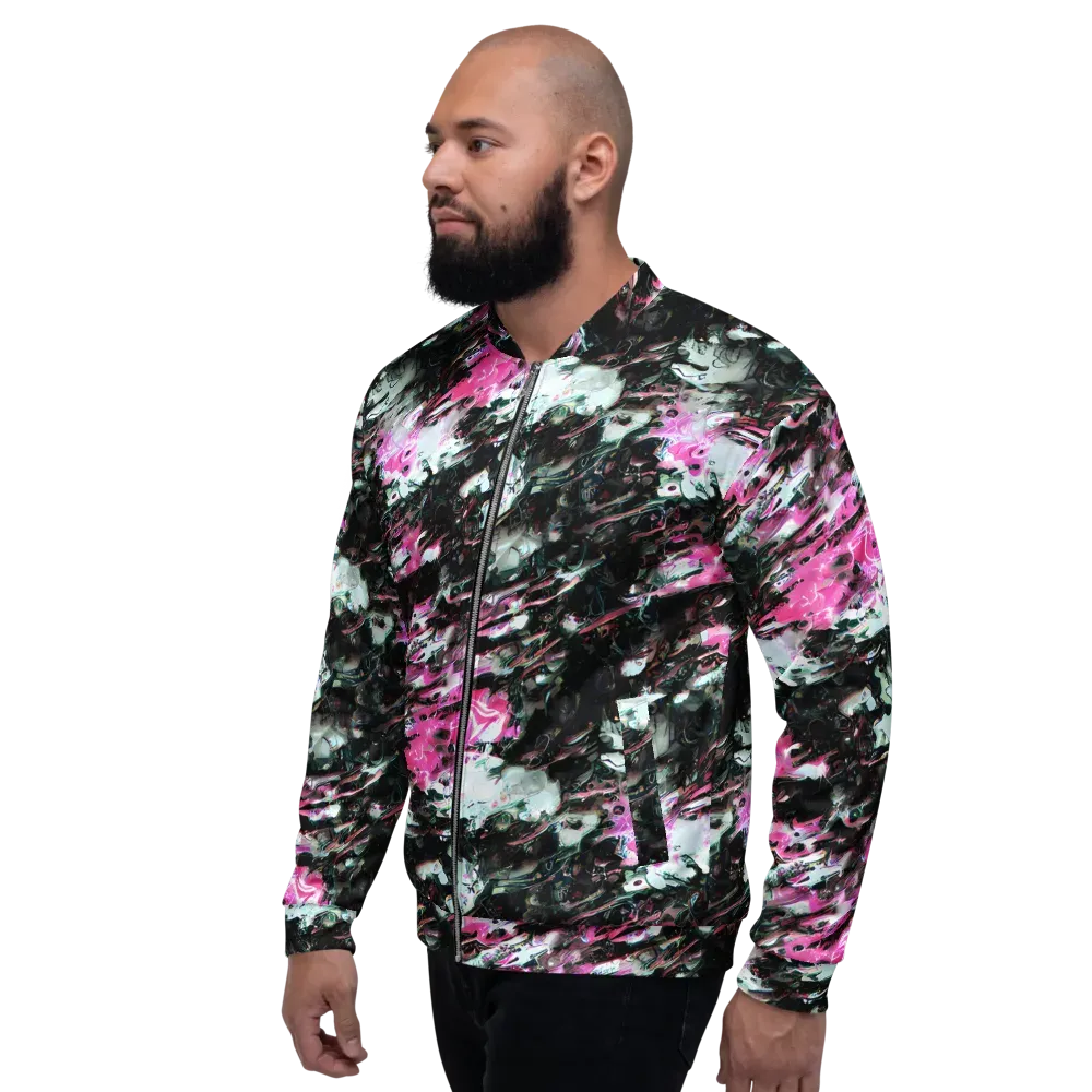 Neon Blackwater on Bomber Jacket — Left