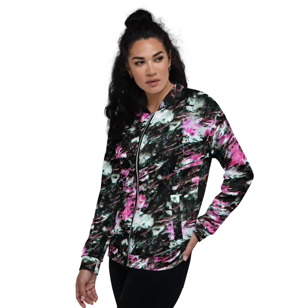 Neon Blackwater on Bomber Jacket — Left