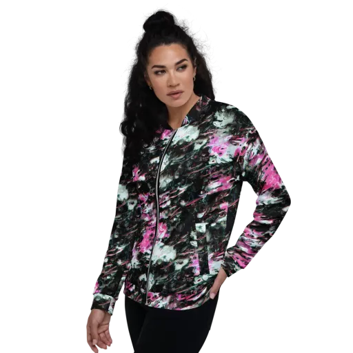 Neon Blackwater on a Bomber Jacket