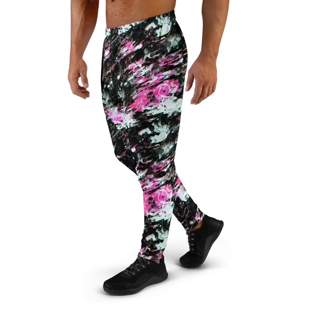 Neon Blackwater on Men's Joggers — Left