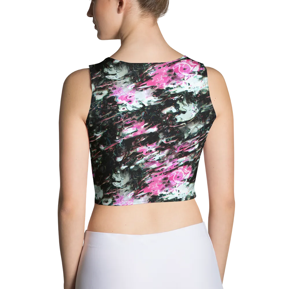 Neon Blackwater on Crop Top — Back
