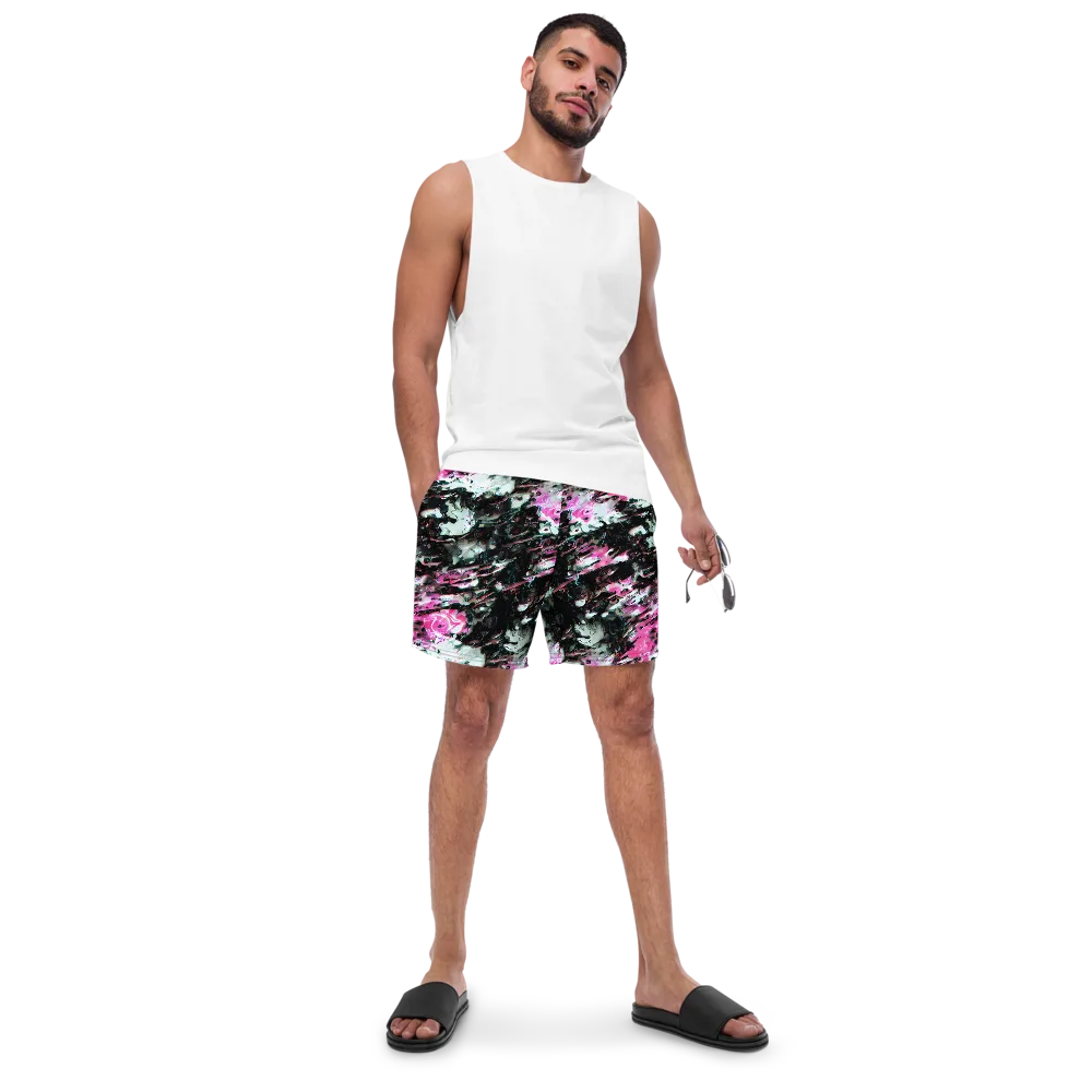 Neon Blackwater on Swim Trunks — Front